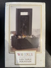 Waverly Celebration Led Table Fountain Beautiful Lit by LED