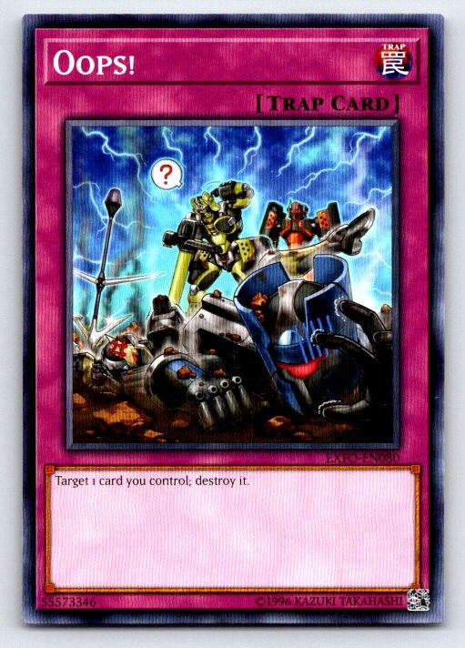 Oops! Common 2018 Mega-Tins Mega Pack Yu-Gi-Oh 1st Edition