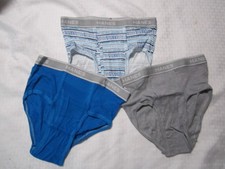 Hanes Briefs, 3 pack, Asst prints, Boys Size XL 16-18 , Men's 29-33 , ringer