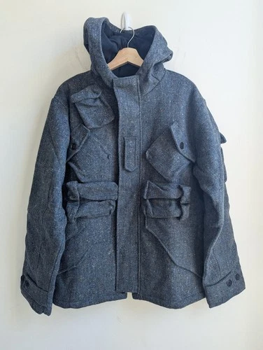 18 EAST Iscaire Molloy Tweed Parka Coat - NEW - M image 9