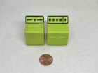 Vintage Fisher Price little people lime green washer/dryer set utility room