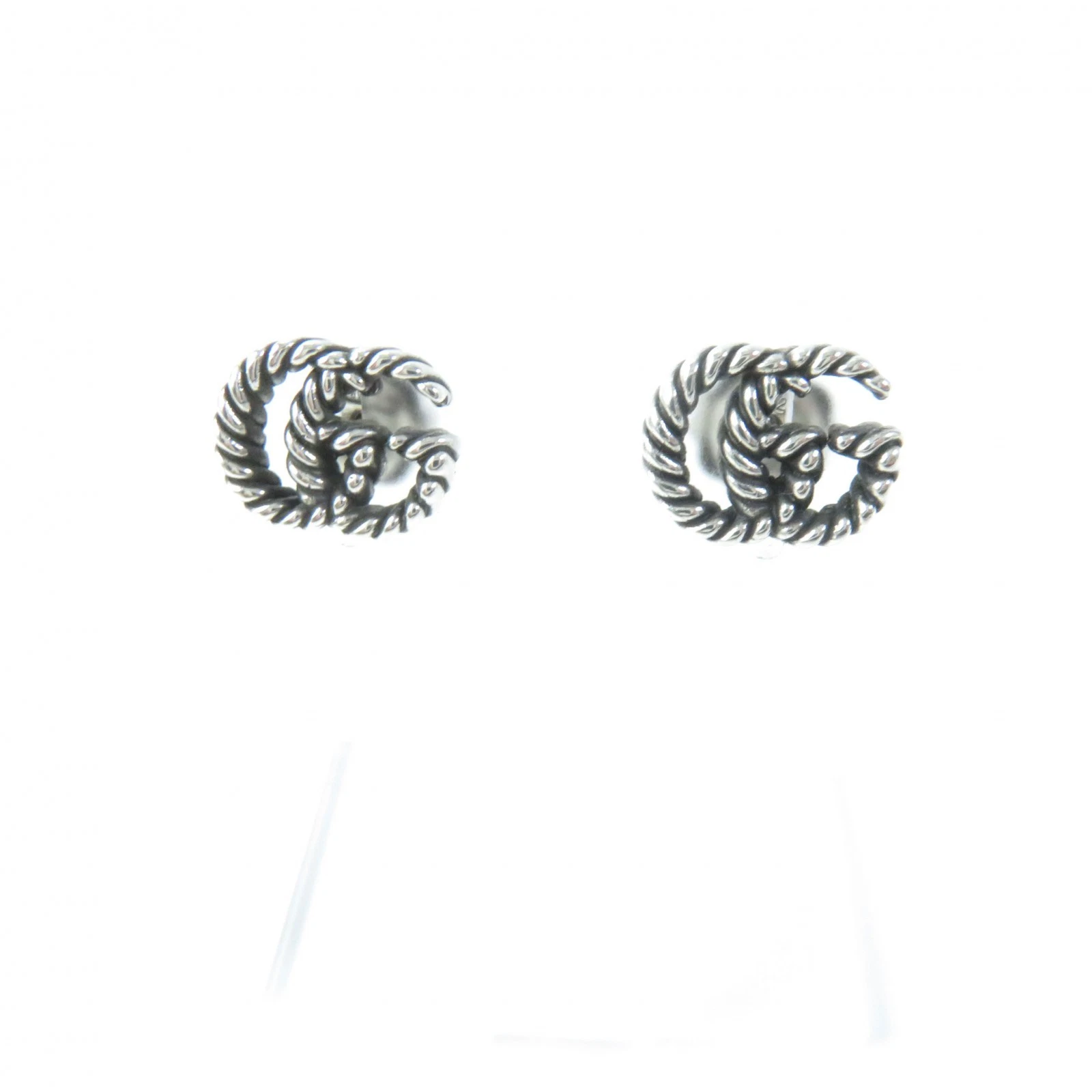GUCCI 627755 Boucles d'oreilles doubles pour les deux oreilles AG925 accessoires sac argent