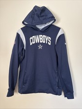 Nike Dallas Cowboys Hoodie Kid Youth XL Nfl Navy Blue Therma Fit On Field