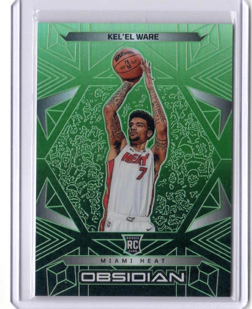 2024-25 Obsidian Kel'el Ware Electric Etch Green Flood /25