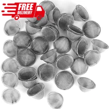 50 PCS Pipe Screens 3/4 Inch 100% Stainless Steel Bowl Screens Filters 0.75 Inc