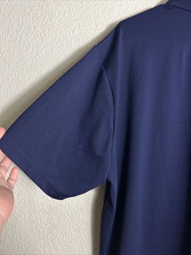 Under Armour Mens XL Short Sleeve Polo Shirt Navy Blue - Picture 11 of 14