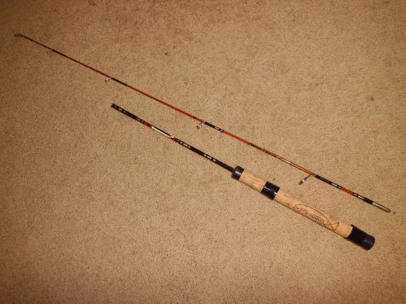 Vintage RODDY Epoxy Glass Model BR-1/4 Ultra Light Spinning Rod- Japan MINT