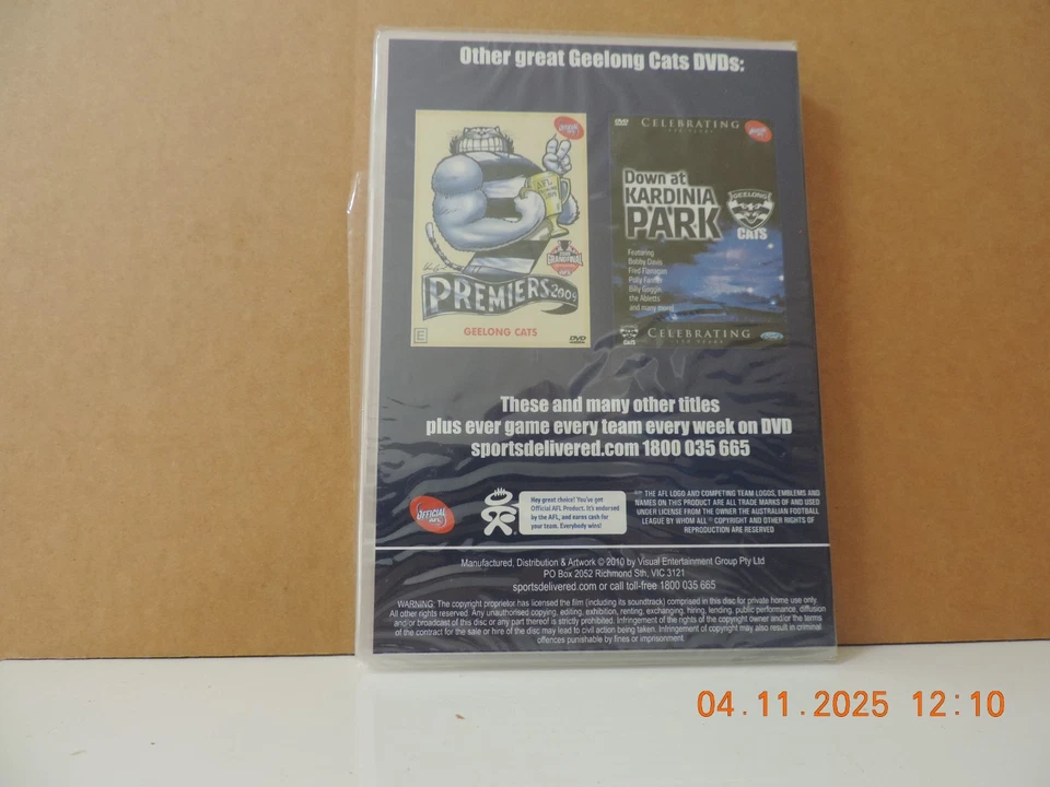 AFL Geelong Cats Great Players Great Games - Son Of A Gun NEW region 4 DVD - image 2 of 2