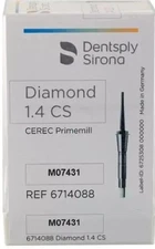 CEREC Primemill Diamond Milling Burs 1.4 CS 1.2 mm 6/Pk-Dentsply 6714070