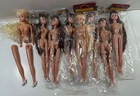 Lot of 8 Darice Vintage Fashion Dolls 11.5" (damaged, see desc) for Parts Repair
