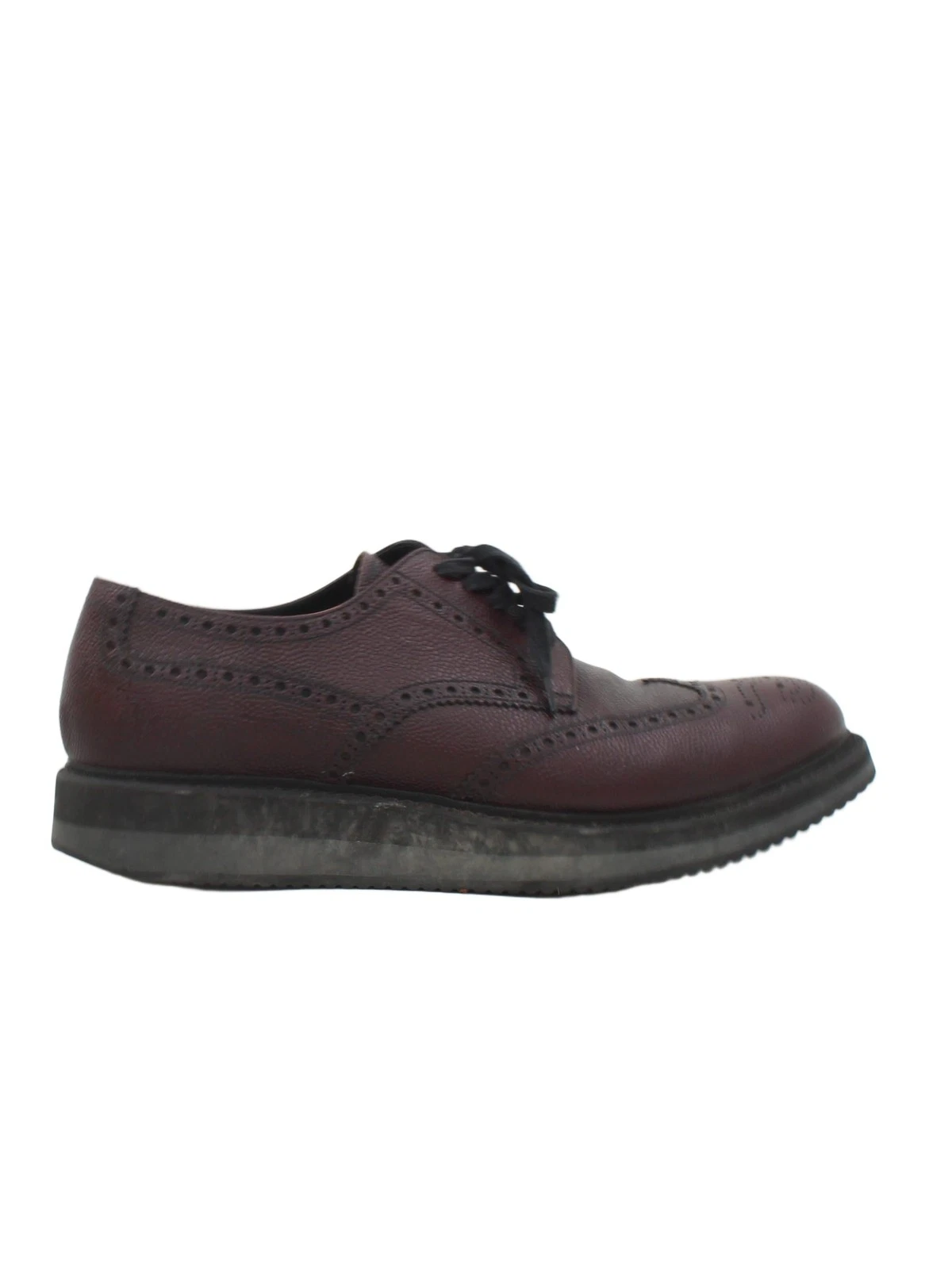 Scarpe Prada Uomo Formali UK 9.5 Viola 100% Altre Brogue