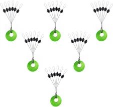 Rubber Fishing Bobber Stopper Set, 6-in-1 Float Sinker Stops, Multi-Color Option