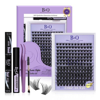 #ad #ad Bamp;Q Wispy Lash Clusters Kit B02 DIY Extension 156PCS $26.11