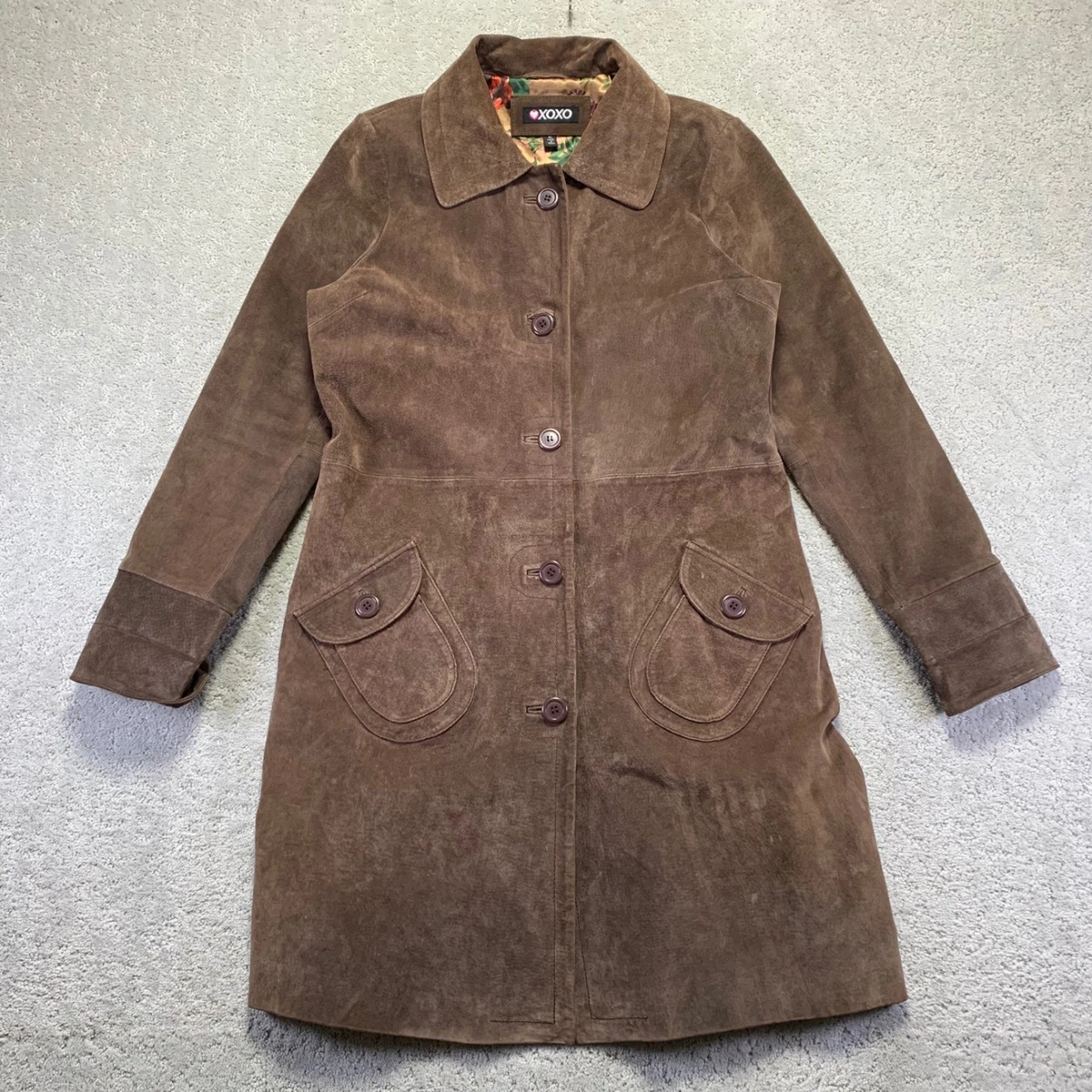 Suede Trench Coats for Women for sale | eBay