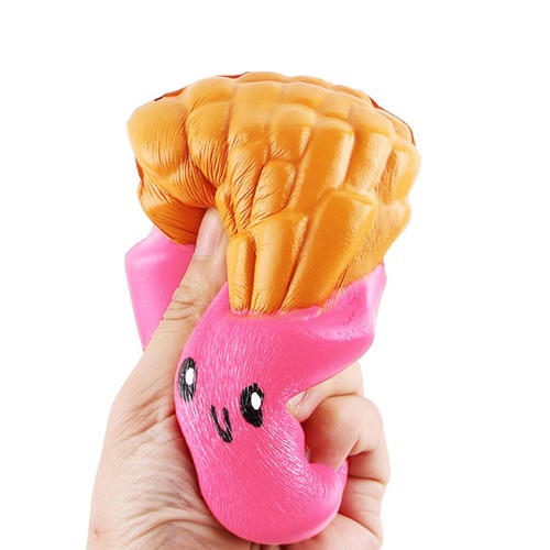 Squeeze Toy Mini Pommes Frites geformter Stressabbau Soft Slow Rising Cream - 第 3/7 張圖片