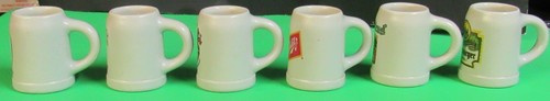 6 Mini Beer Steins by Ceramarte Brazil - Picture 2 of 6