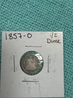 1857-O Seated Liberty Half Dime Variety 2 resumed, Historic Silver Coin L@@K!