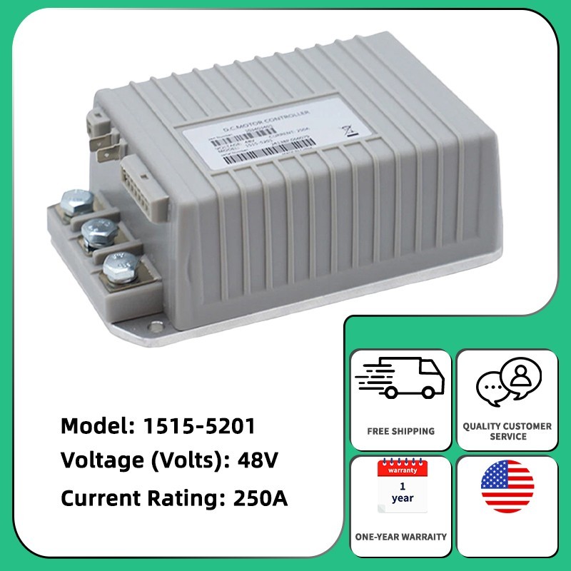 48V 250A Motor Controller for Curtis Club Car DS & Precedent Golf Cart 1515-5201