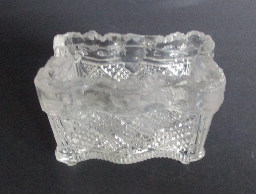 Early to Mid 19th Century Boston & Sandwich Lacy Glass Salt Dish - Neal SD 4c