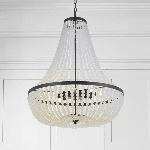 Crystorama Rylee 24" Wide Matte Black Crystal Chandelier - Picture 1 of 6