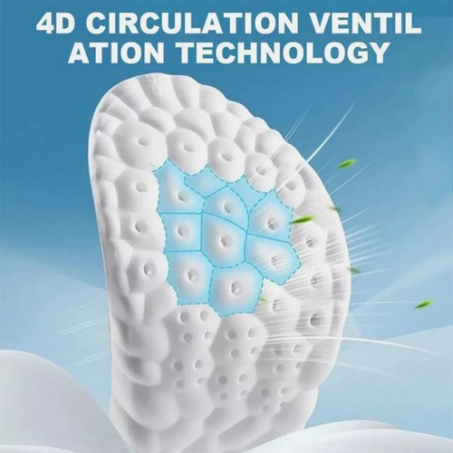 Acupoint Massage 4D Soft Insoles Cloud Technology Insole Plantar Fasciitis - Picture 4 of 17