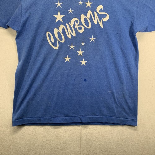 Camiseta Vintage Única Puntada Para Hombre Grande Azul Hecha con Fan Vaqueros Mejor Hecha en EE. UU. - Imagen 2 de 20