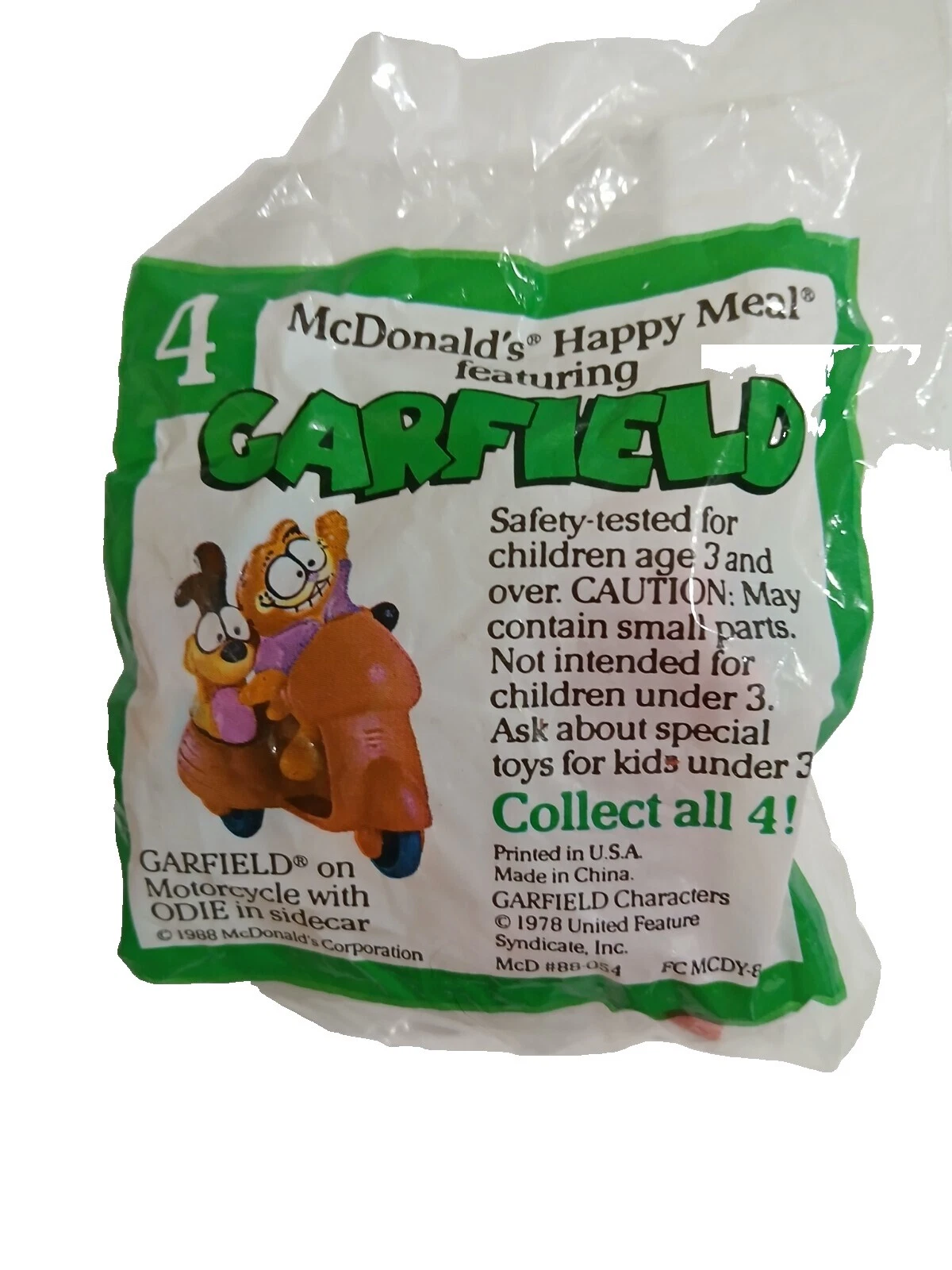 Garfield Fast Food Premiums