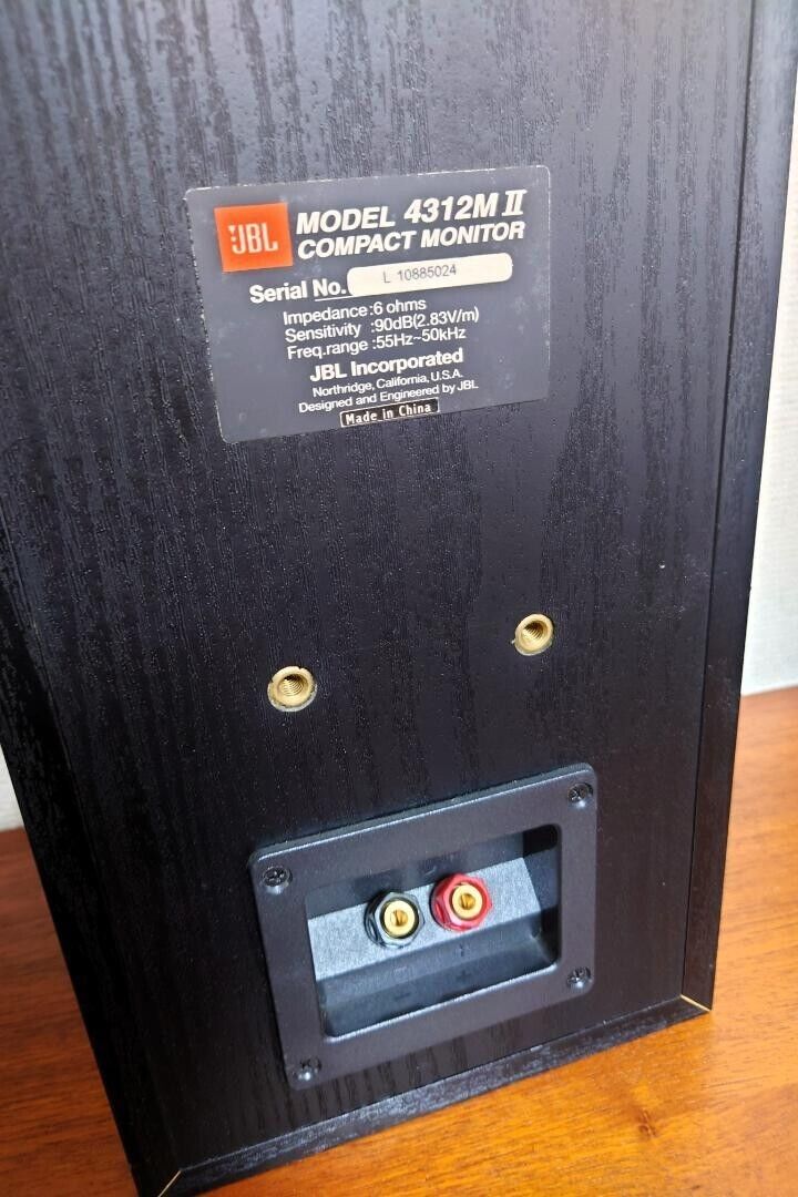 JBL 4312 M2 Compact 3 Way Loud Speaker Color Black Confirmed JBL 4312 M2 Compact 3 Way Loud Speaker Color Black Confirmed