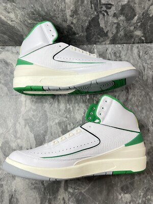 Air Jordan 2 Retro Sneakers Lucky Green White DR8884 103 Men Size