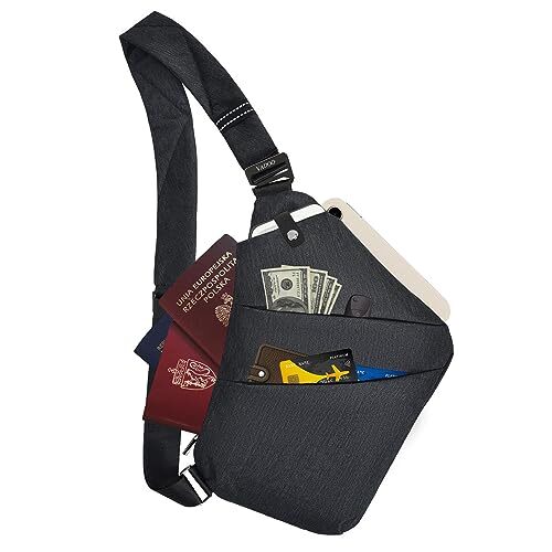 Personal Flex Bag, Anti-theft Crossbody Bag for Travel Sport Left 2.0-black  | eBay