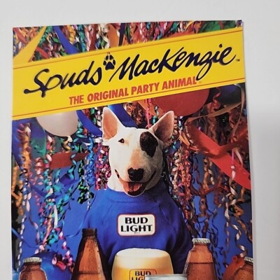 2 X 85' BUD LIGHT Spuds Mackenzie Poster The Original Party Animal
