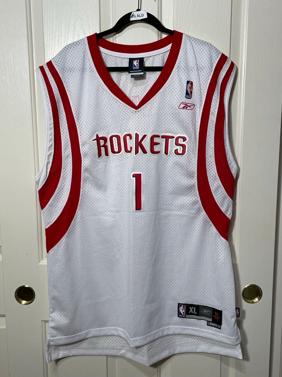 NBA Reebok Tracy McGrady Houston Rockets White Stitched