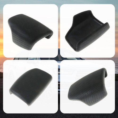 Black Perforated Leather Gear Lever Cover Fit for Audi 2016-2017 A4 S4 Q7 - Picture 7 of 7