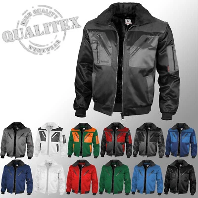 Pilotenjacke Arbeitsjacke Winterjacke 4in1 Winter Berufsjacke Qualitex XS-7XL