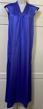Vintage Collectibles By JCPenny Blue Sleeveless Long Nightgown Women's Small USA
