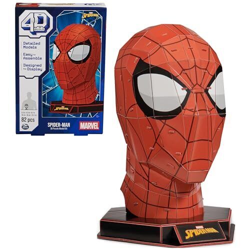 4D Build, Marvel Spider-Man 3D Puzzle Model Kit with Stand 82 Pcs | Spider-Ma...