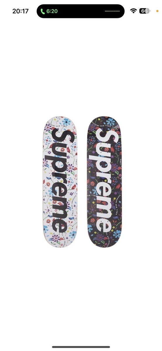 Supreme Airbrushed Floral Skateboard Deck Set Black/White | eBay Supreme Airbrushed Floral Skateboard Deck Set Black/White | eBay