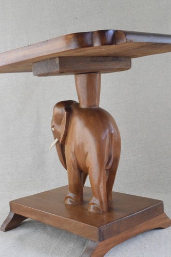 Nigerian Elephant End Table - Picture 3 of 7