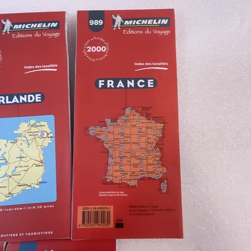 Michelin Maps For Europe Ireland France Switzerland USA Lot 5 Folding Paper Maps - Picture 4 of 16