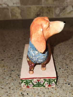 Jim Shore LONGFELLOW Dachshund Dog Heartwood Creek Figurine 2005