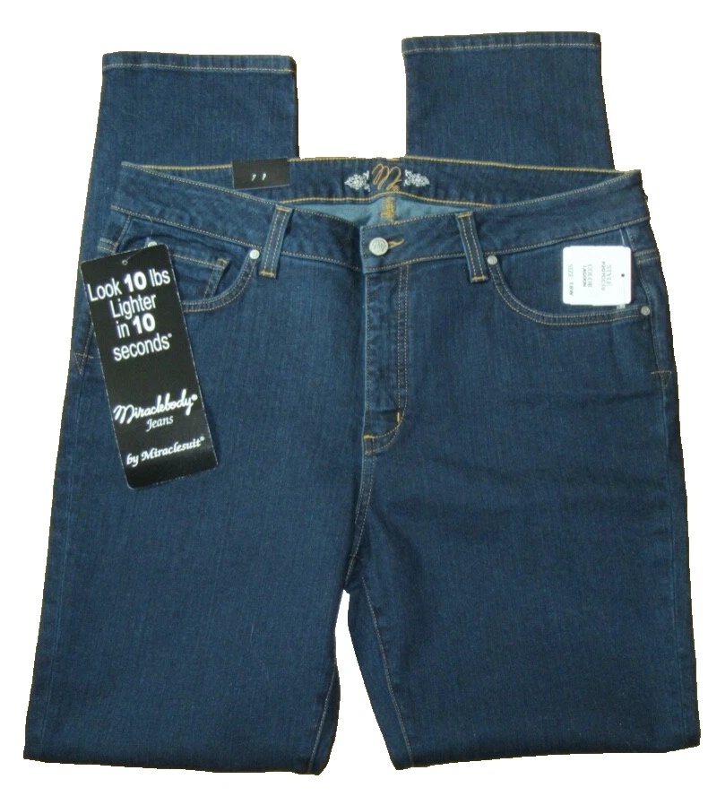 Miraclebody Plus Dark 18W 5 Pockets Zip Button Mid Skinny Jeans NWT Nice $89 USA - Image 3 of 4