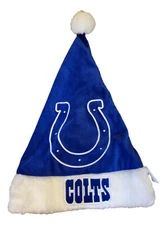 Indianapolis Colts Santa Hat NFL Team Sports Fan Apparel Christmas Wearable Cap