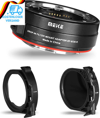 Meike MK-EFTR-C Metal Auto-Focus Mount Lens Adapter with Drop-In Filters for Can