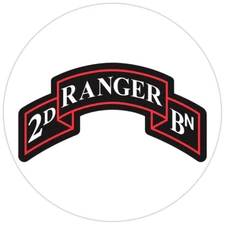 2nd Ranger Battalion Bumper Sticker Military Vinyl Soldier Decal 5"