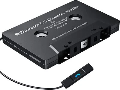 DIGITNOW Kassetten Aux Adapter Auto Bluetooth 5.0 Audio Kassetten zu AUX Kassette