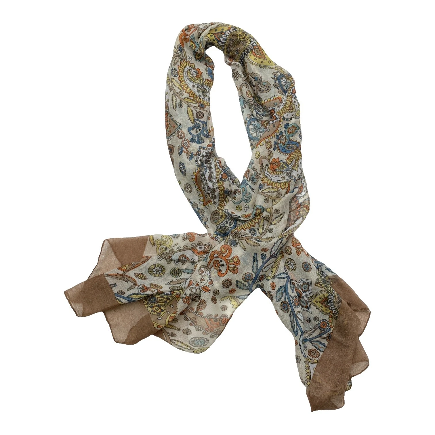 Bufandas y estolas marrón Paisley Poliéster para Mujeres