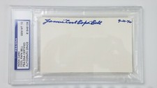 GEM MINT 10 James Cool Papa Bell Signed Autograph Auto Index Card PSA/DNA HOF 