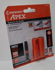 Crescent Apex 1/4" & 5/16" Socket Set with 1/4" Adapter CAUGK2-31  Brand New