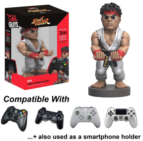 Cable Guys Ryu Street Fighter Controller Smartphone Charging Cradle Holder Stand - Afbeelding 1 van 7