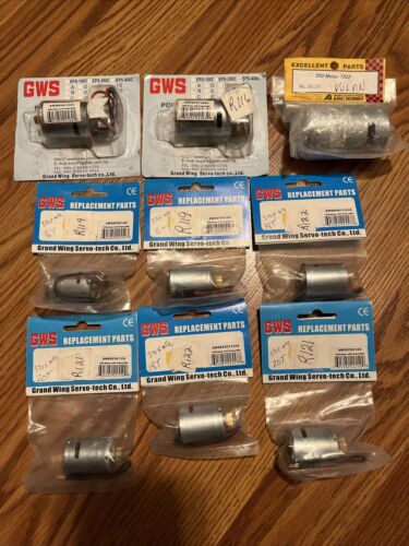 GWS Grand Wing Servo RC Giant Parts Lot 98 Packages X-Tal Brushed Motors +More - Picture 7 of 8